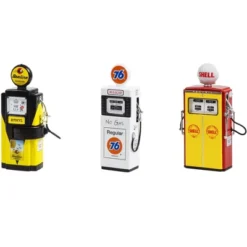 "Vintage Gas Pump" Set Of 3 Pumps Series 12 1/18 Diecast Models By Greenlight