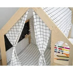 Avenlur Flair - Wooden 5 In 1 Indoor Playhouse Play Tent With Desk Table -Learning Toys Sales GUEST dc220040 429b 4af1 a91f 62d623d5bd22