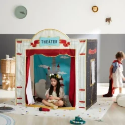 Play House Theater With Microphone Tent - Wonder & Wise
