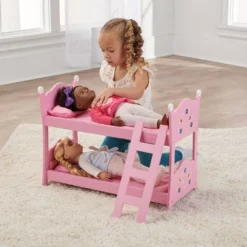 Badger Basket Blossoms & Butterflies Doll Bunk Beds With Ladder -Learning Toys Sales GUEST de3e3e64 e52c 41f4 af95 cf3f346dffa7