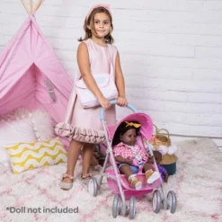 Adora Baby Doll Stroller Glam Glitter Medium Shade Stroller, Sparkly & Glittery, Fits Dolls Up To 20 Inches -Learning Toys Sales GUEST dfccd84c 2b19 47dd bdbf 1baa4c20b634
