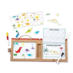 Melissa & Doug Natural Play: Play, Draw, Create Reusable Drawing & Magnet Kit - Dinosaurs (41 Magnets, 5 Dry-Erase Markers) -Learning Toys Sales GUEST e0d49212 d089 4bbc 9495 f79d4f2b3a83