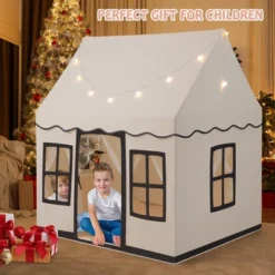 Costway Kids Play Castle Tent Large Playhouse Toys Gifts W/ Star Lights Washable Mat -Learning Toys Sales GUEST e108d25a c9f8 413b 8e36 0c4020532864