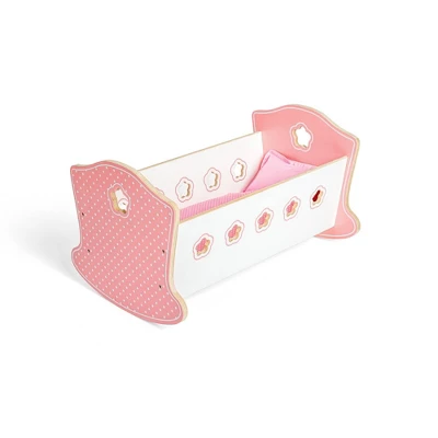 Bigjigs Toys Wooden Cradle For 10"-12" Doll 3 Bigjigs Toys Wooden Cradle For 10"-12" Doll