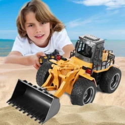 Top Race RC Construction Toy Tractor W/ Lights & Sounds | 4WD Alloy Metal & Plastic | 2.4Ghz | 11"x5.7" Rubber Tires -Learning Toys Sales GUEST e23a2aab 23fd 4a76 9906 98cec229549f