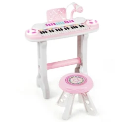 Costway 37-Key Kids Piano Keyboard Playset Electronic Organ Light BluePink -Learning Toys Sales GUEST e30208ed fb13 4e8e b766 1c157dad2ee9