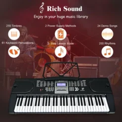 Costway Sonart 61-Key Electronic Keyboard Piano Starter Set Toy W/Stand Bench Headphones 13 Costway Sonart 61-Key Electronic Keyboard Piano Starter Set Toy W/Stand Bench Headphones -Learning Toys Sales GUEST e3322d04 1a0c 46e3 8bf7 80fc319715bc