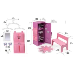 Badger Basket School Style Single Doll Locker Set With Bench, Rug And Accessories - Purple/Pink 12 Badger Basket School Style Single Doll Locker Set With Bench, Rug And Accessories - Purple/Pink -Learning Toys Sales GUEST e3f7c417 cf03 41a4 b1e5 8940a26f09a9