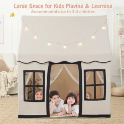 Costway Kids Play Castle Tent Large Playhouse Toys Gifts W/ Star Lights Washable Mat -Learning Toys Sales GUEST e4d1a768 283d 4352 a41d 97c7f5b05b43