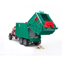 Bruder MACK Granite Garbage Truck, Ruby Red Cab, Green Garbage Box -Learning Toys Sales GUEST e673f568 7b26 4a28 9940 9f14167f4943