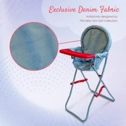 The New York Doll Collection 18 Inch Doll High Chair -Learning Toys Sales GUEST e6a0b55d a4c0 46e8 a26a 4d4a77d47d57