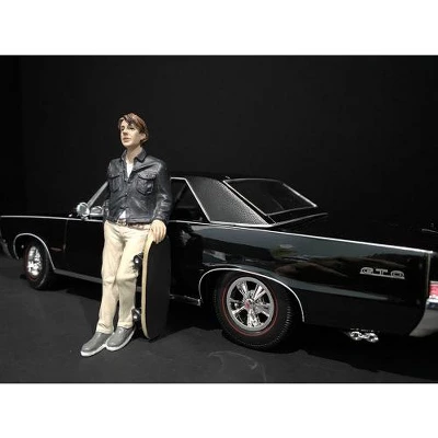 Skateboarder Figurine III For 1/24 Scale Models By American Diorama 3 Skateboarder Figurine III For 1/24 Scale Models By American Diorama