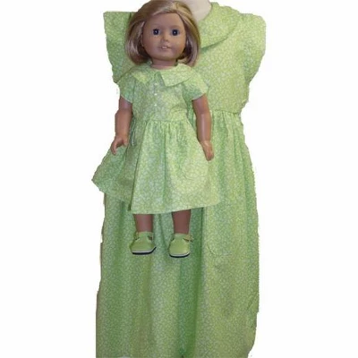 Doll Clothes Superstore Matching Designer Long Lime Dress For Girl And Dolls Size 3 3 Doll Clothes Superstore Matching Designer Long Lime Dress For Girl And Dolls Size 3