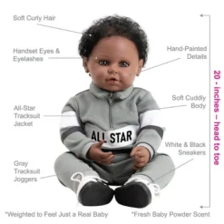 Adora Realistic Baby Doll All Star Toddler Doll - 20 Inch, Soft CuddleMe Vinyl, Brown Hair, Brown Eyes -Learning Toys Sales GUEST e9389009 3206 4e4e 9cfb 4e4f3be83add