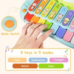 Costway 3 In 1 Musical Instruments Electronic Piano Xylophone Drum Set Learning Toys -Learning Toys Sales GUEST ea8e0f23 3d4a 4ce4 b8ed f9c194a1a68c