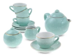 Jewelkeeper Porcelain Tea Set For Little Girls - Blue - 13 Piece -Learning Toys Sales GUEST eba323c0 df89 485a bc2a a5b2d3a7ea9f