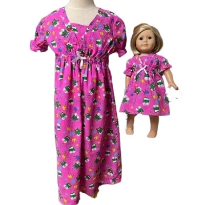 Doll Clothes Superstore Size 5 Matching Girl And Doll Frog Print Nightgowns 3 Doll Clothes Superstore Size 5 Matching Girl And Doll Frog Print Nightgowns