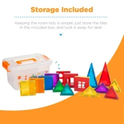 Best Choice Products 32-Piece Colorful Kids Mini Magnetic Tiles Educational STEM Toy Set W/ Carrying Case, Rounded Edges 11 Best Choice Products 32-Piece Colorful Kids Mini Magnetic Tiles Educational STEM Toy Set W/ Carrying Case, Rounded Edges -Learning Toys Sales GUEST f0152c72 4055 4e41 80da a376bbba5a20