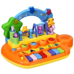 Costway Kids Rainbow Piano Keyboard 8 Keys Music Toy Gift W/ Animal Playground LED Light -Learning Toys Sales GUEST f28182ab 052f 44a4 b885 e266d69f06db