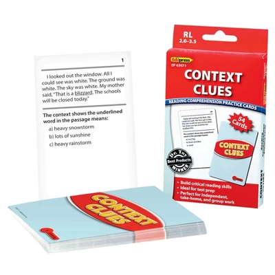 Edupress Context Clues Practice Cards, Levels 2.0-3.5 4 Edupress Context Clues Practice Cards, Levels 2.0-3.5 - Image 2