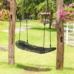 Costway Saucer Tree Swing Surf Kids Outdoor Adjustable Swing Set W/ Handle -Learning Toys Sales GUEST f50c6ec9 a909 4a88 8b47 f6d4718afcbc