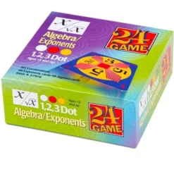 24 Game Cards Algebra / Exponents, 96 Card Set
