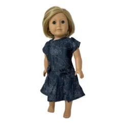 Doll Clothes Superstore Size 14 Matching Girl And Doll Blue Pattern Dresses For Girls And Dolls -Learning Toys Sales GUEST f709cbbc 6250 4254 9463 553e9efc0d22