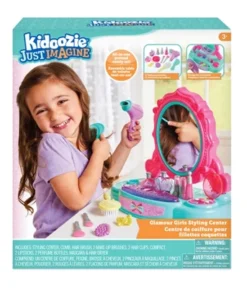 Kidoozie Just Imagine Glamour Girls Styling Center,Pretend Play Tabletop Vanity, Hair Dryer, Brushes, Ages 3+ -Learning Toys Sales GUEST f81334b8 2801 4b42 84f9 1052661c343a