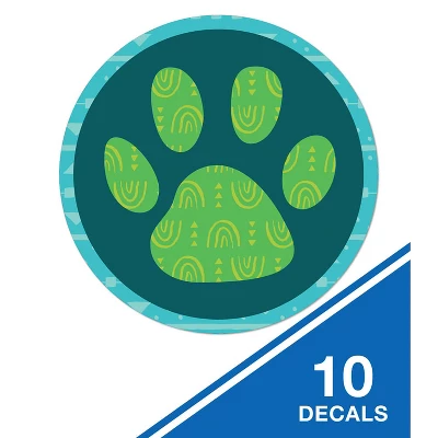 Carson Dellosa Education Paw Print 5" Floor Decals Stickers, 10 Per Pack, 2 Packs 4 Carson Dellosa Education Paw Print 5" Floor Decals Stickers, 10 Per Pack, 2 Packs - Image 2