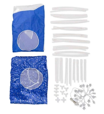 HearthSong Galactic Bed Tent With Starburst LED Light For Twin-Size Beds 8 HearthSong Galactic Bed Tent With Starburst LED Light For Twin-Size Beds - Image 6