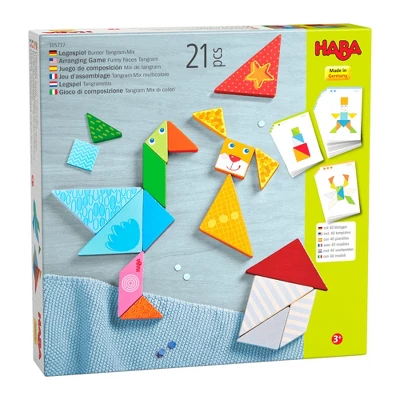 HABA Funny Faces Tangrams - Wooden Pattern Blocks (Made In Germany) 11 HABA Funny Faces Tangrams - Wooden Pattern Blocks (Made In Germany) - Image 9