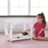 Badger Basket White Rose Doll Canopy Bed