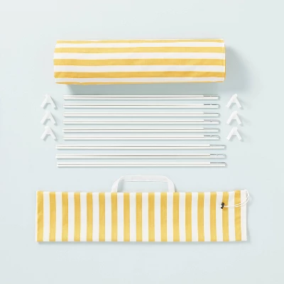 Kids' Stargazing Play Tent - Gold/Cream Stripes - Hearth & Hand™ With Magnolia 4 Kids' Stargazing Play Tent - Gold/Cream Stripes - Hearth & Hand™ With Magnolia - Image 2