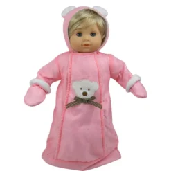 Sophia’s Polar Bear Bunting Snowsuit Sack For 15" Dolls, Pink 6 Sophia’s Polar Bear Bunting Snowsuit Sack For 15" Dolls, Pink -Learning Toys Sales GUEST fd8920d5 c4f8 4f4a b572 c3edf0f82fb7