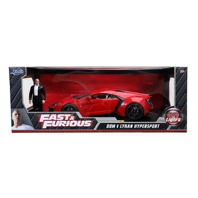 Fast & Furious 1:18 Scale Lykan Hypersport Die-cast Vehicle With Dom Figure 3 Fast & Furious 1:18 Scale Lykan Hypersport Die-cast Vehicle With Dom Figure