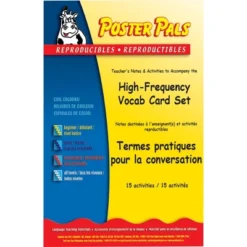 Poster Pals French High-Frequency Vocab Card Set