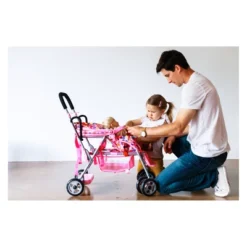 Joovy Baby Doll Caboose Tandem Stroller - Pink Dot -Learning Toys Sales GUEST ffd61c70 7d85 4e44 a8b4 baf3a6577480