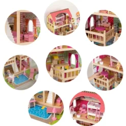 ShpilMaster Wooden Doll House With Toys And Furniture Accessories With LED Light For Ages 3+ -Learning Toys Sales GUEST fff8b5fb 2d36 4d2e bb00 3c7d130eaba2